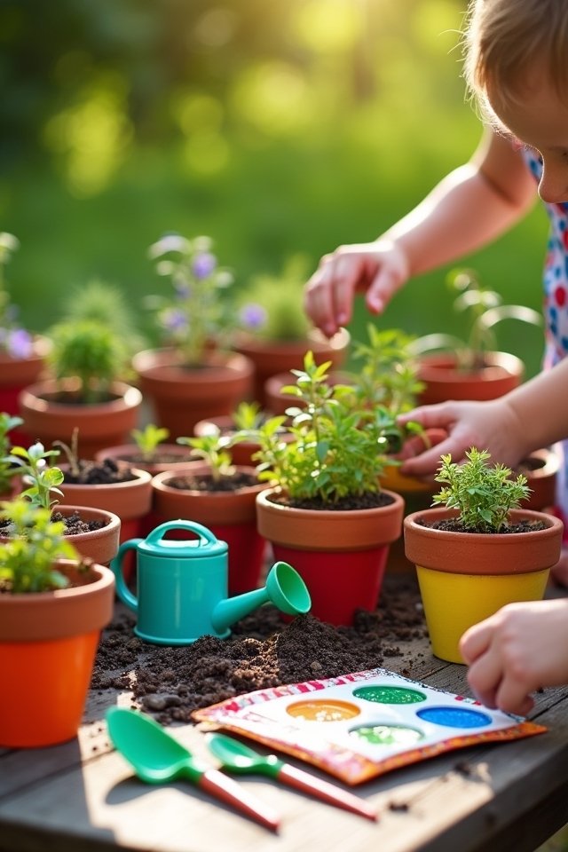 gather garden supplies creatively
