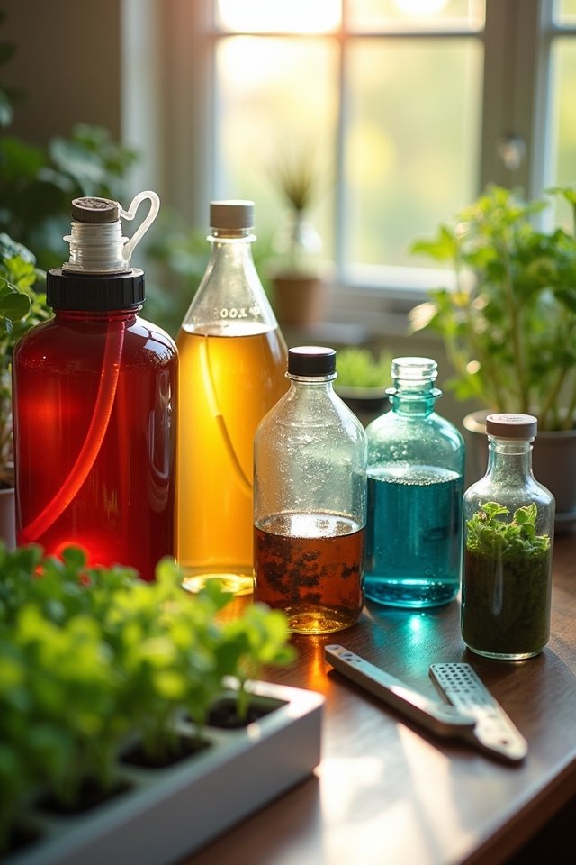 gather hydroponic garden materials