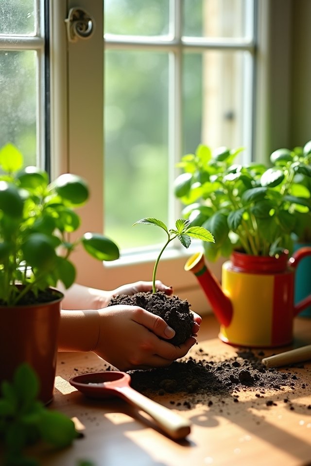 growing a mini herb garden