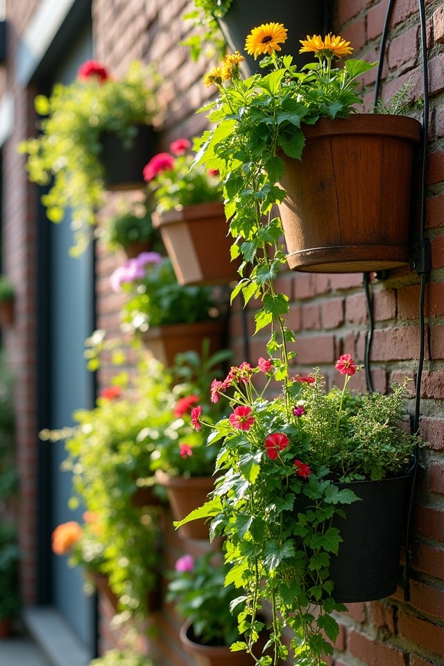 hanging container garden transformation