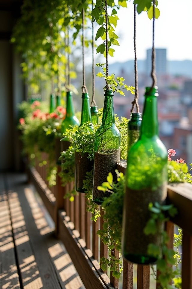 hanging garden bottle transformation