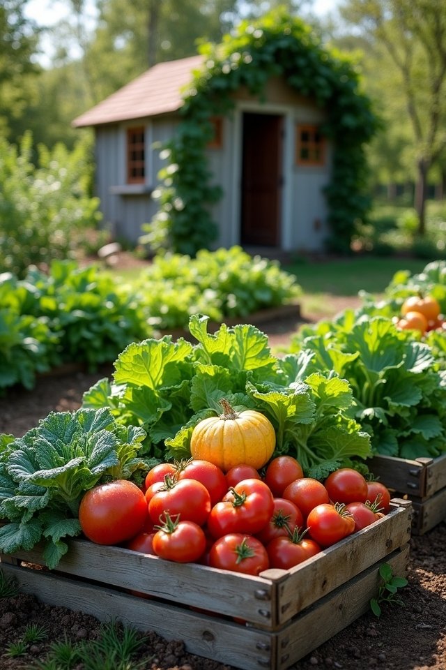 harvesting and storing crops