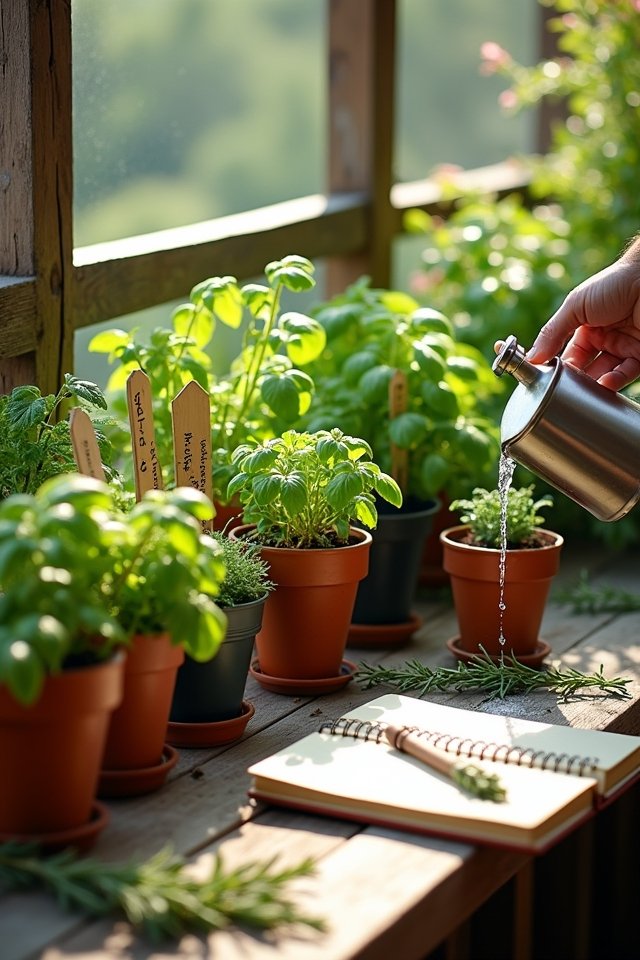 herb garden care routine