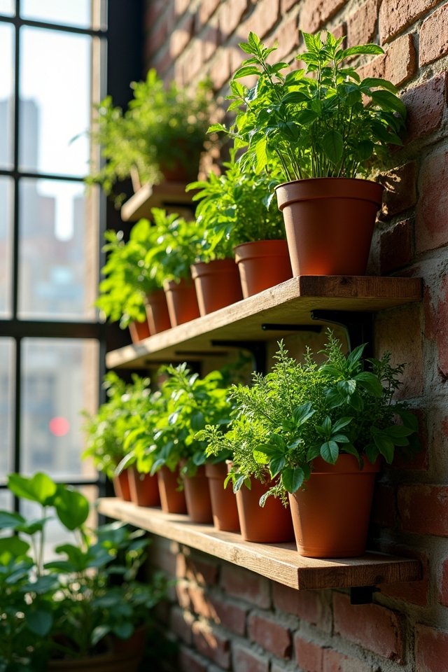 herb garden shelf ideas