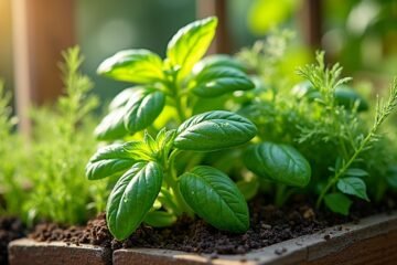herbs in small gardens
