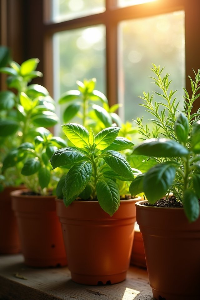 herbs thrive in sunlight