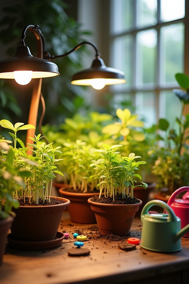indoor gardening with leds