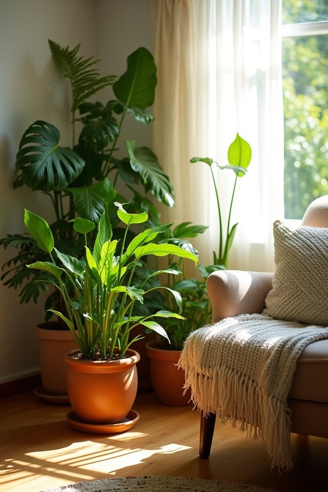 indoor nature inspired sanctuary