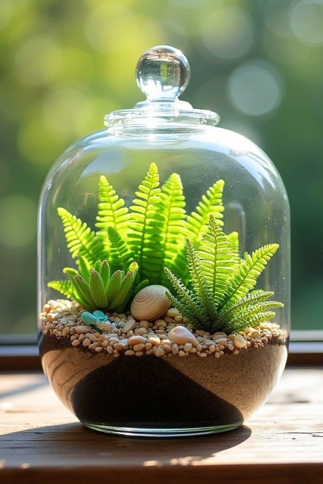 indoor summer terrarium creation