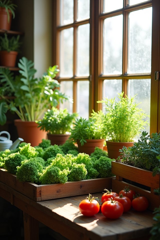 indoor vegetable garden project