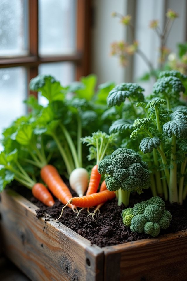 indoor winter vegetable gardening