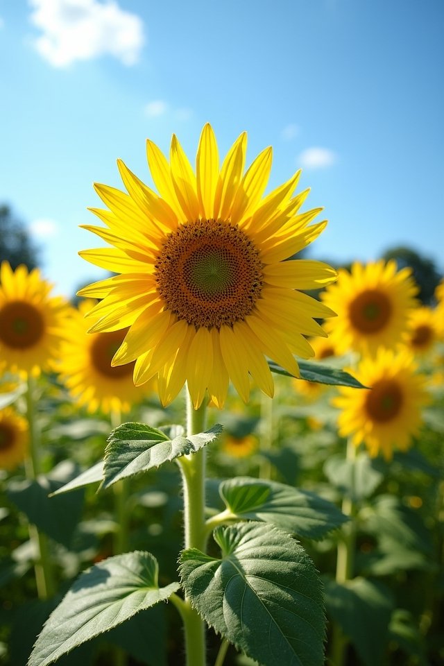 joyful sunflowers brighten gardens