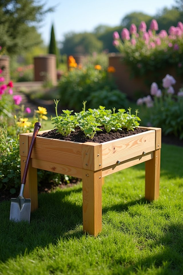 lightweight garden bed assembly