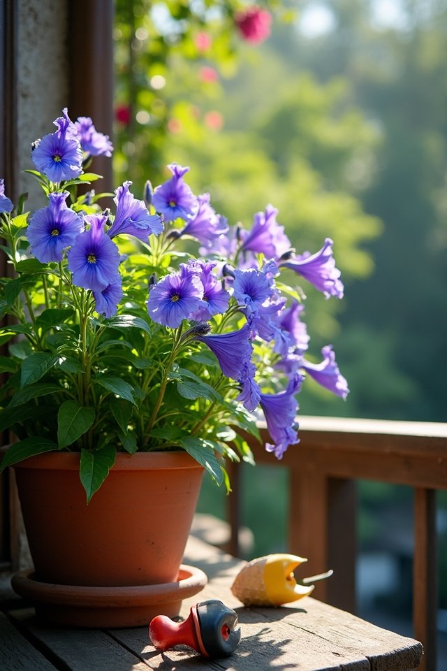 lobelia adds vibrant color