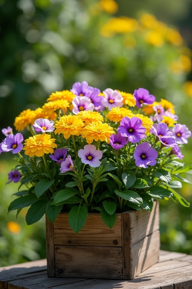low maintenance container flowers