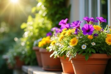 low maintenance container flowers