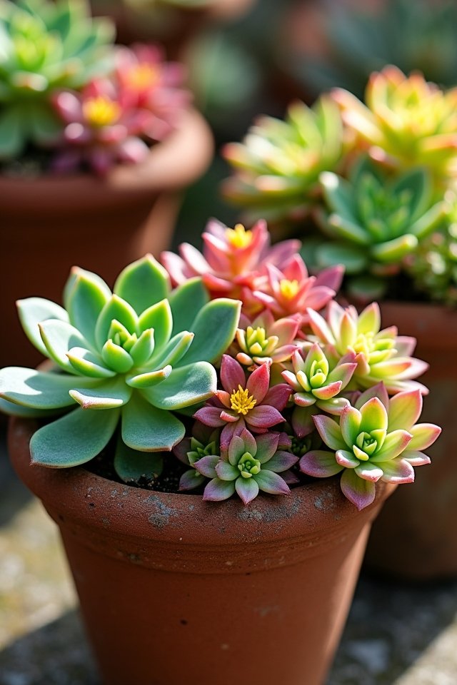 low maintenance container gardening sedum