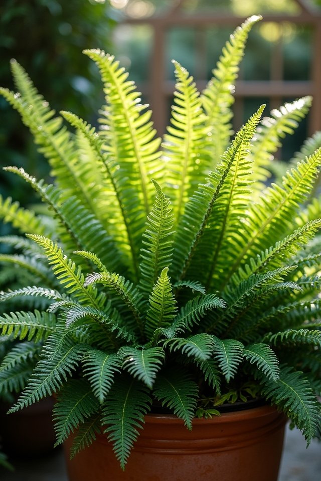 lush low light fern garden