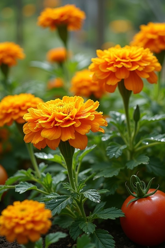 marigolds repel garden pests