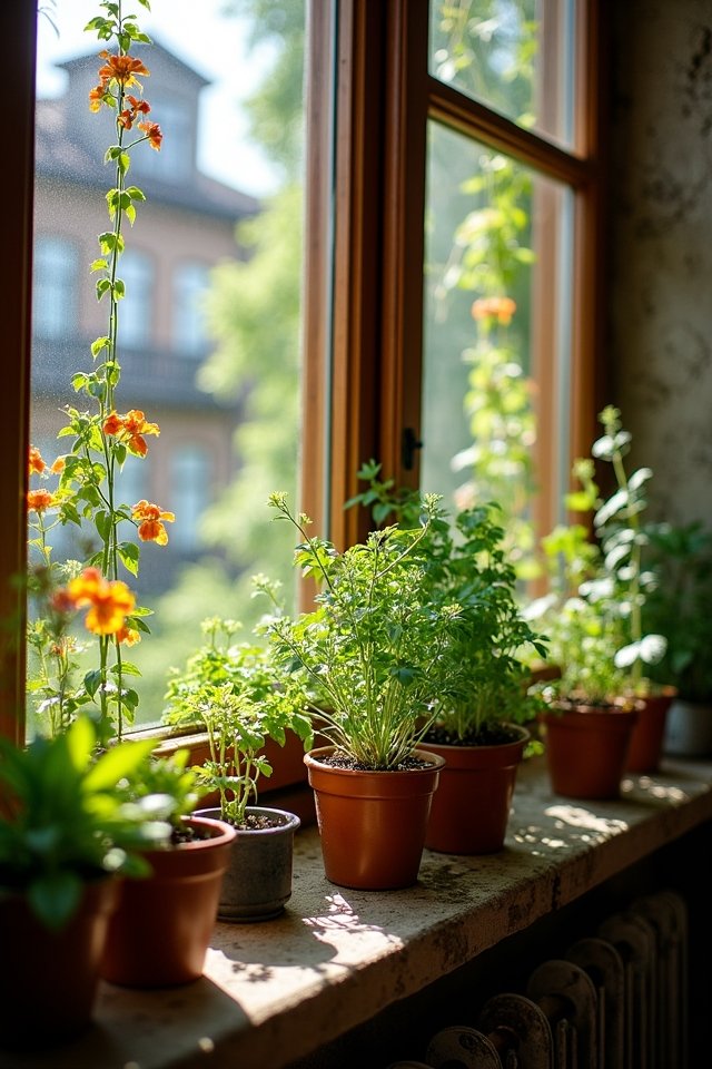 mini gardens on balconies