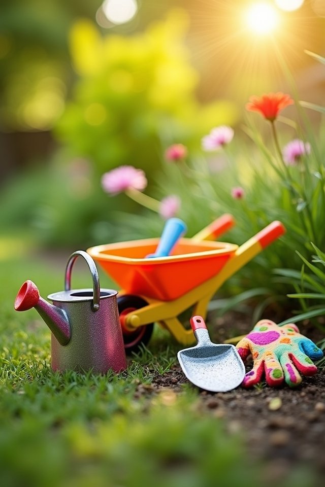 miniature gardening tools for kids