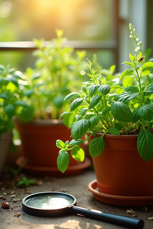 monitor herbs for pests