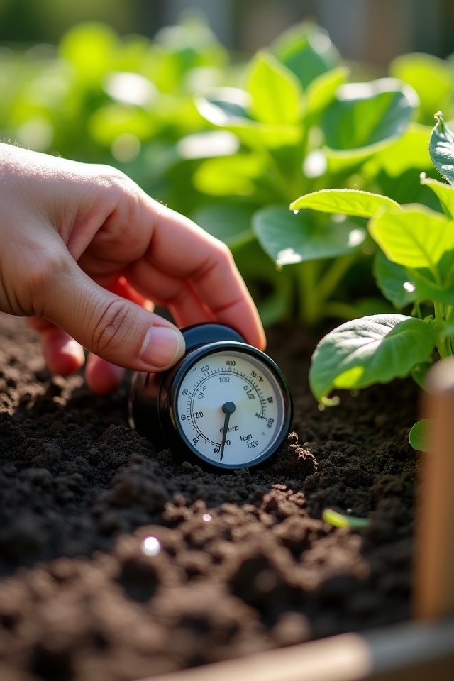 monitor soil moisture regularly