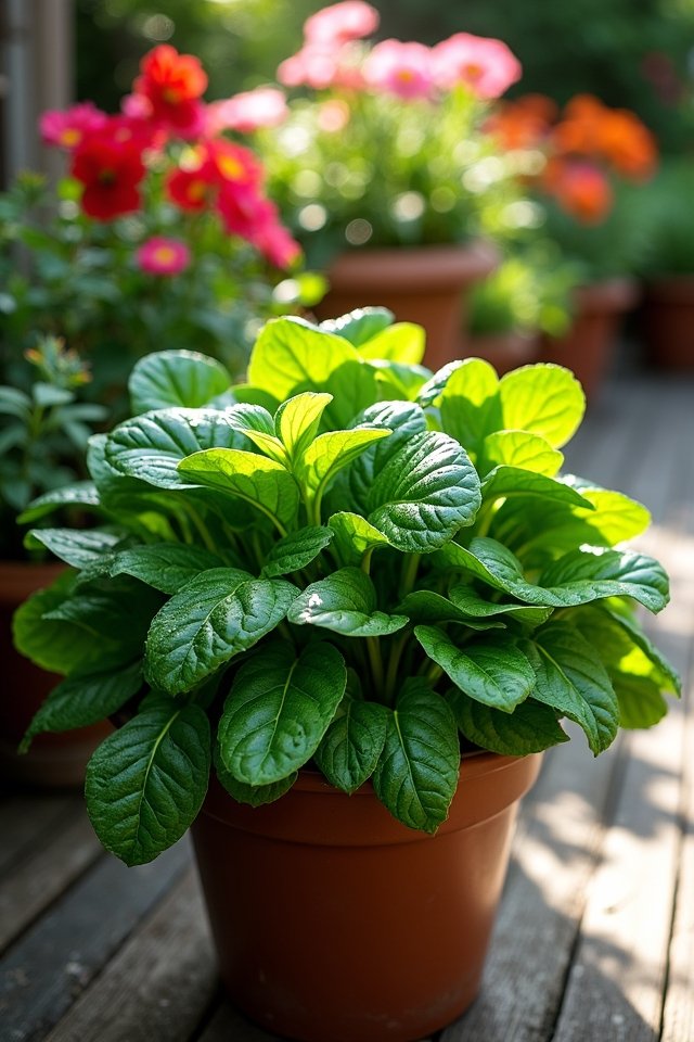 nutritious spinach for gardening