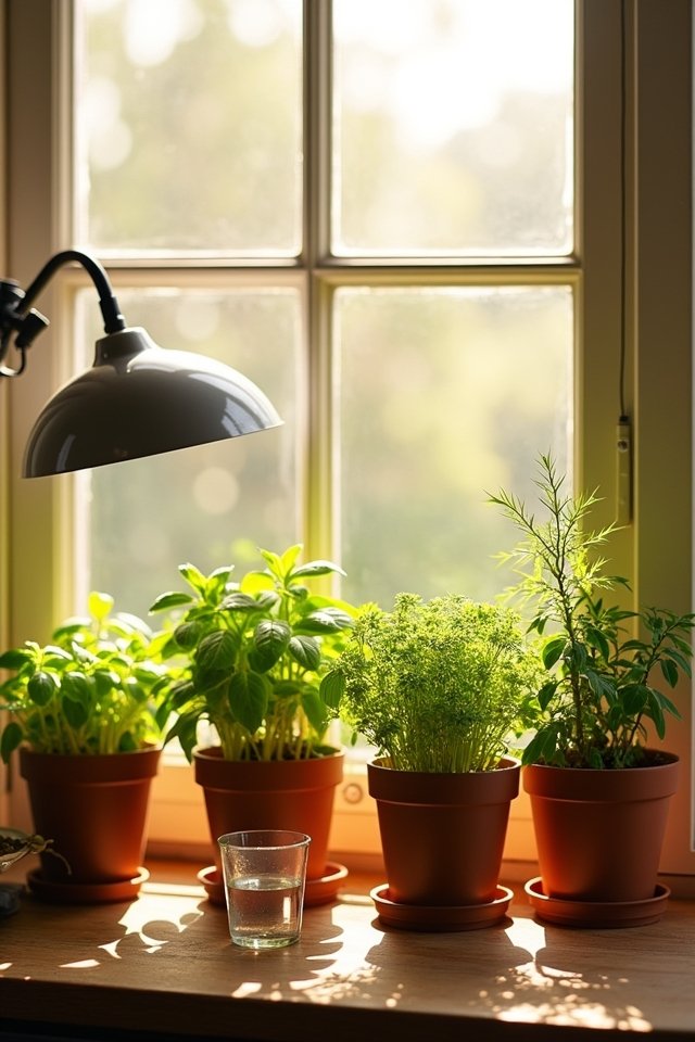 optimal lighting for herbs