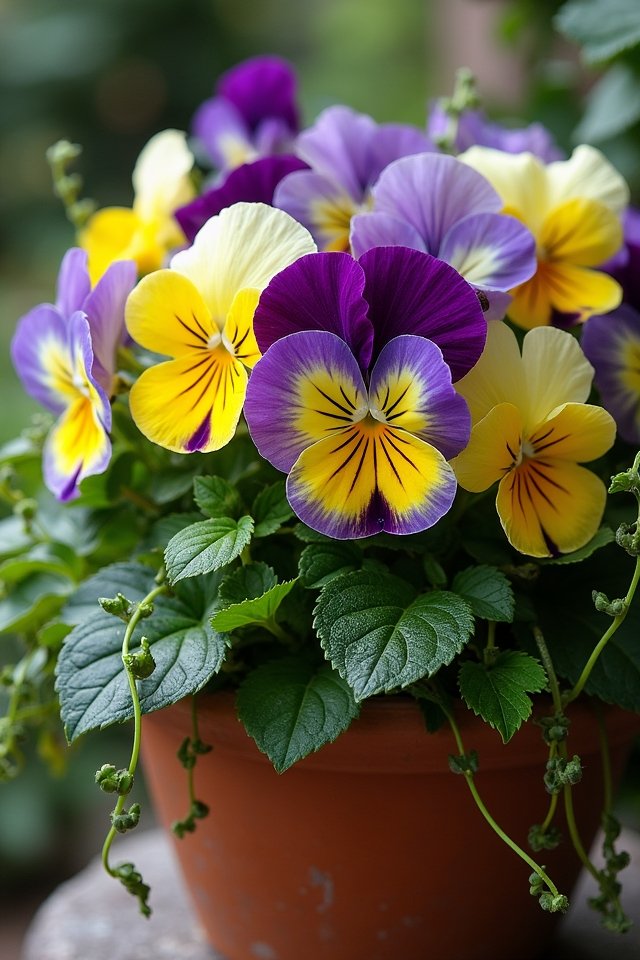 pansies thrive in cool weather