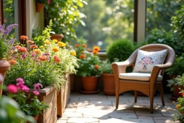 patio container garden design