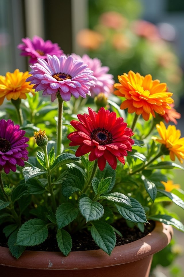 perennial flowers enhance container gardening