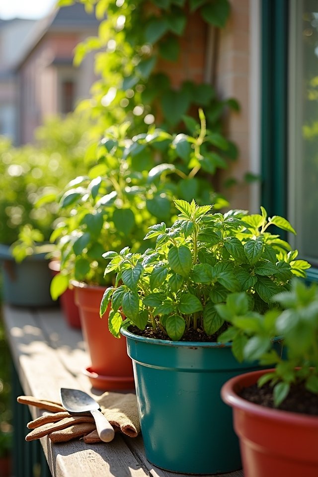 plant herbs with care