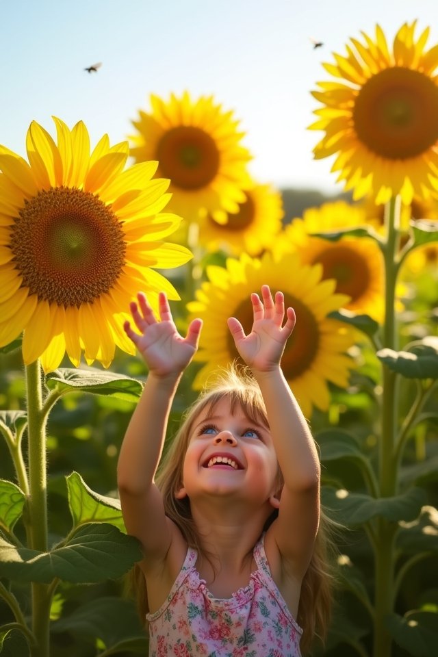 planting sunflowers for fun