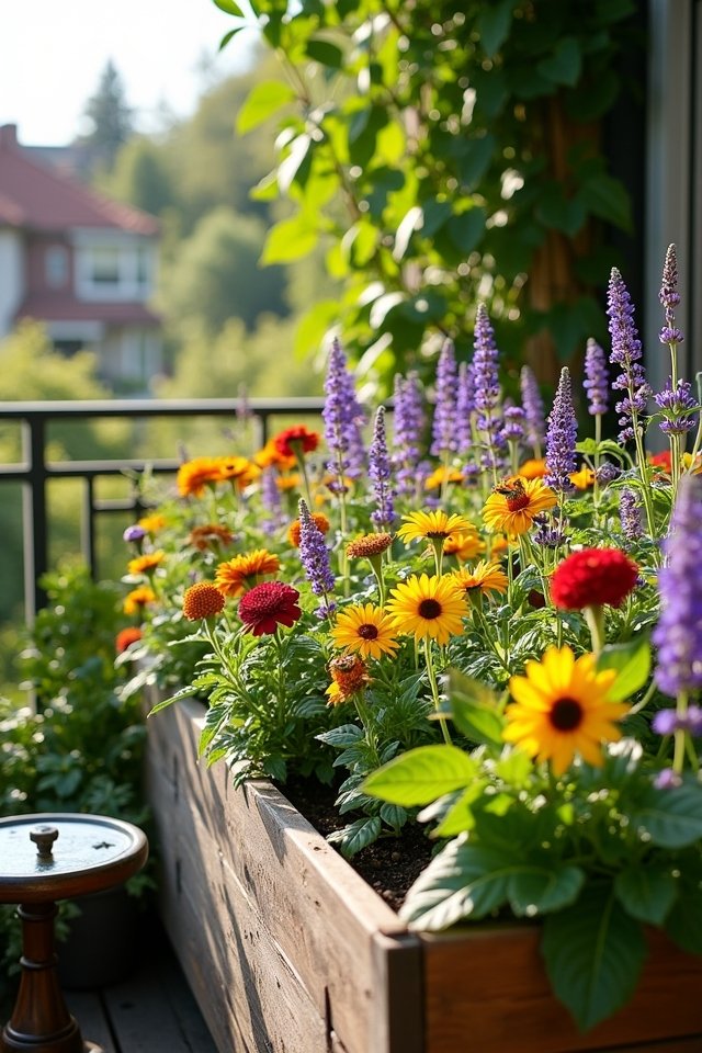 pollinator friendly balcony garden