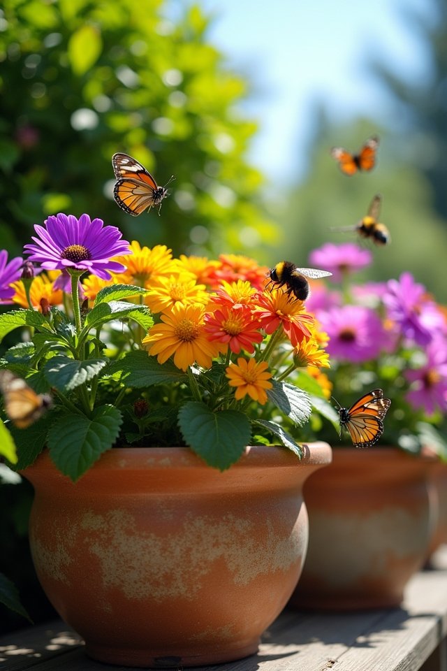 pollinator friendly container gardening