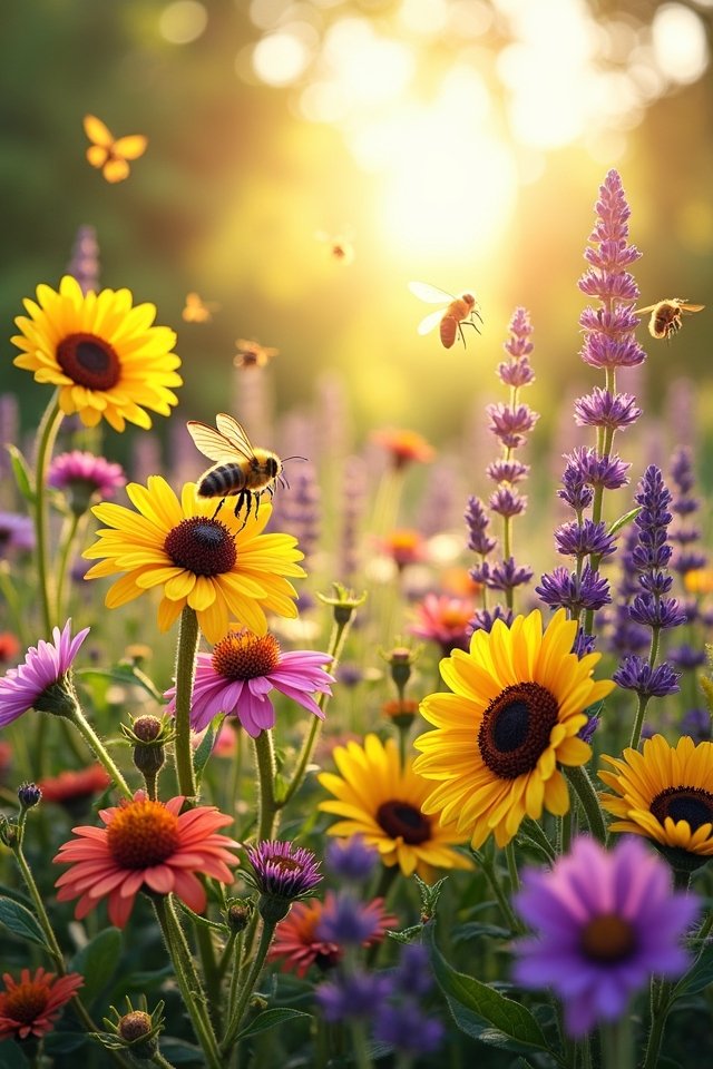 pollinator friendly seasonal garden