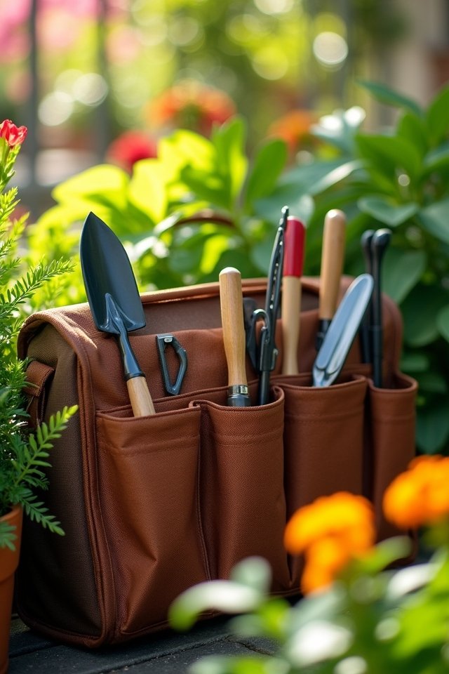 portable gardening tool organizer