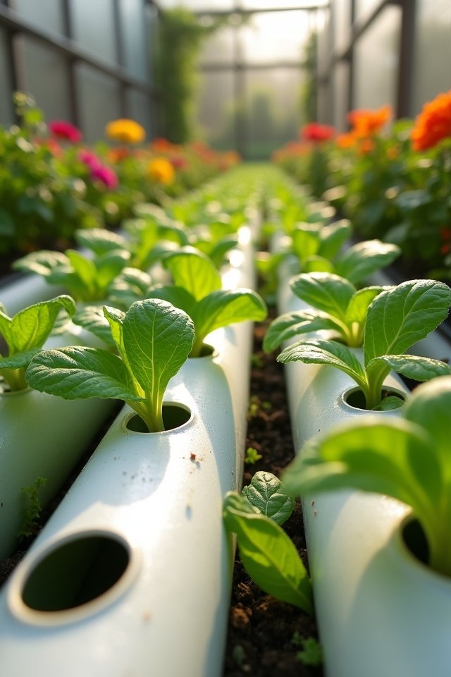 pvc pipe mini garden setup