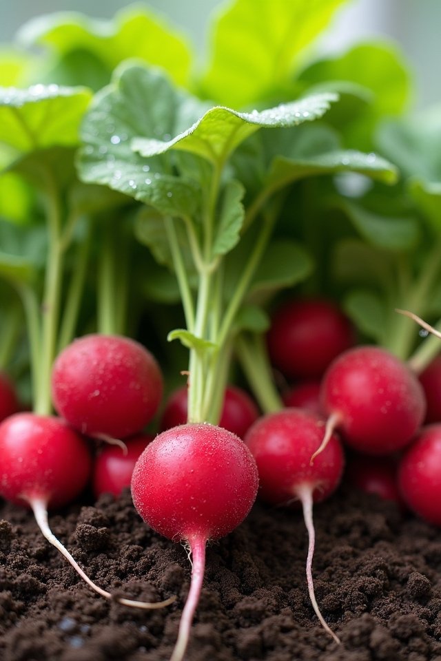 quick growing crunchy radishes