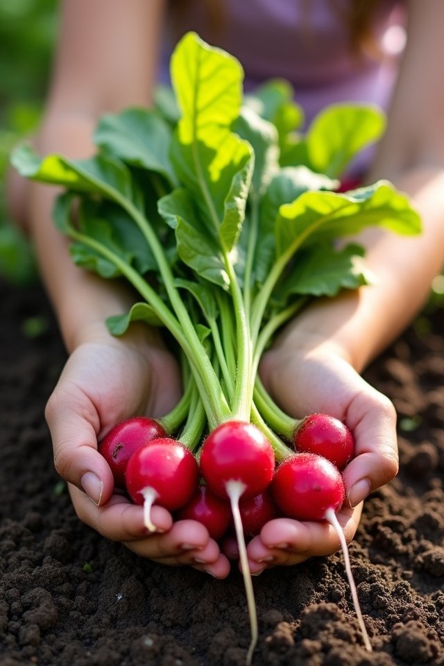 radishes colorful crunchy garden delights