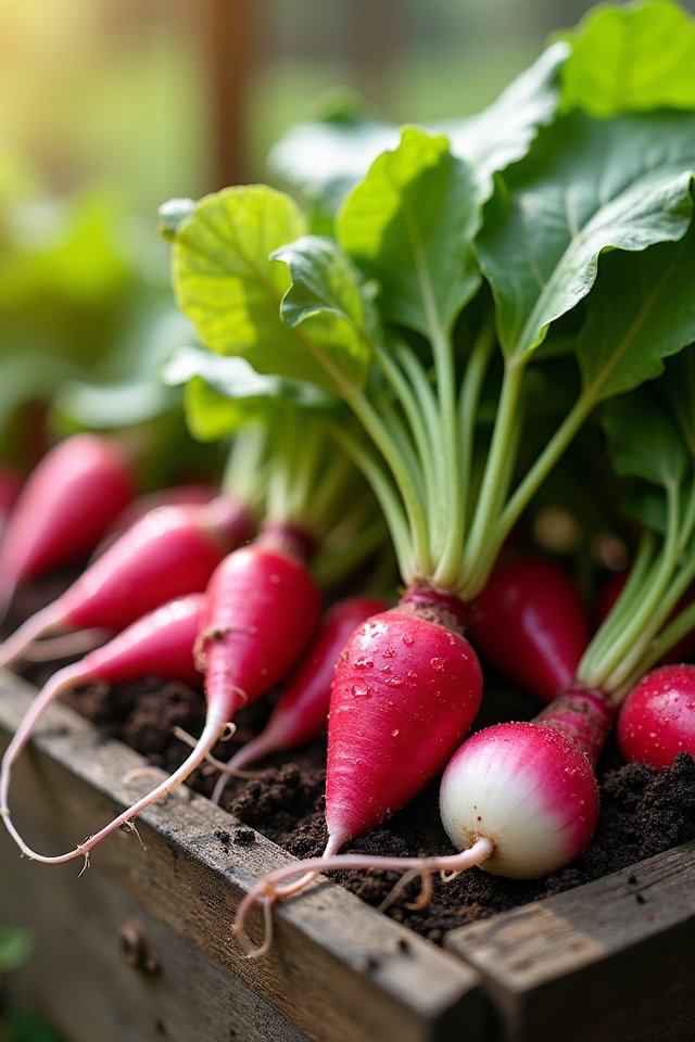 radishes in container gardens
