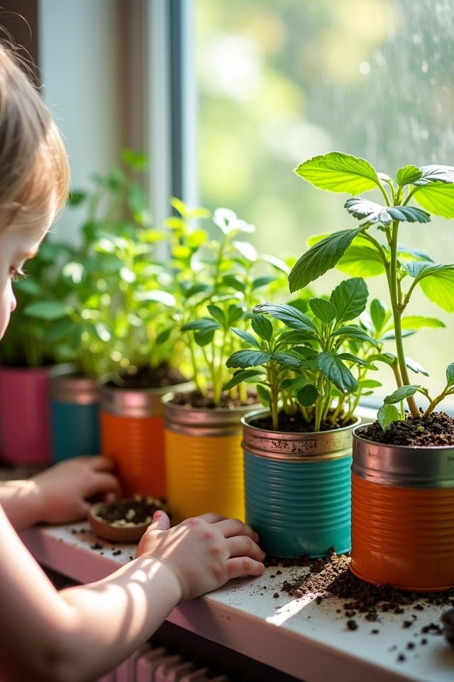 recycled containers for gardening