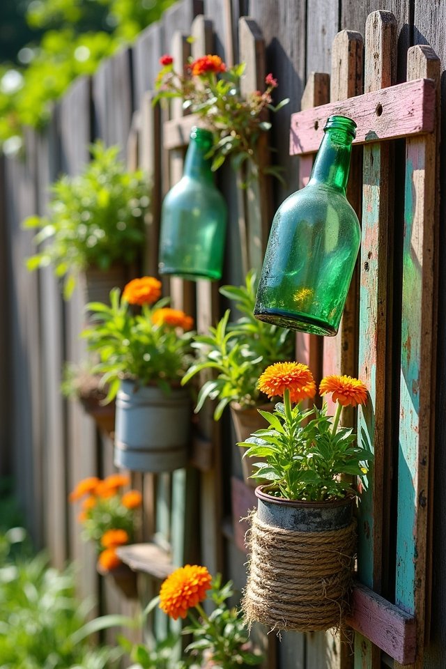 repurposed materials for gardening