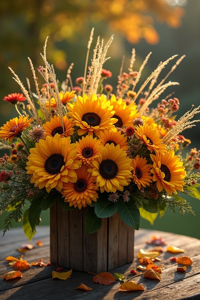 seasonal container arrangements transition