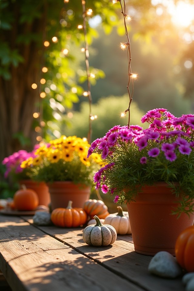 seasonal container garden decor