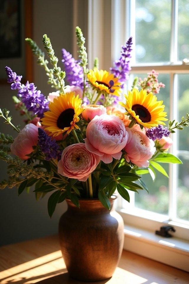 seasonal flower home decor