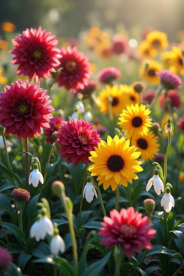 seasonal flowers enhance gardens