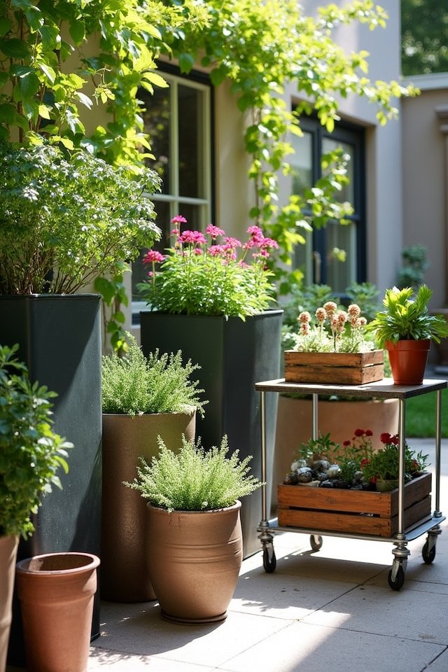 seasonal patio container rotation