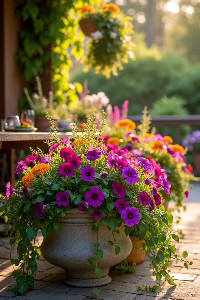 seasonal patio plant displays